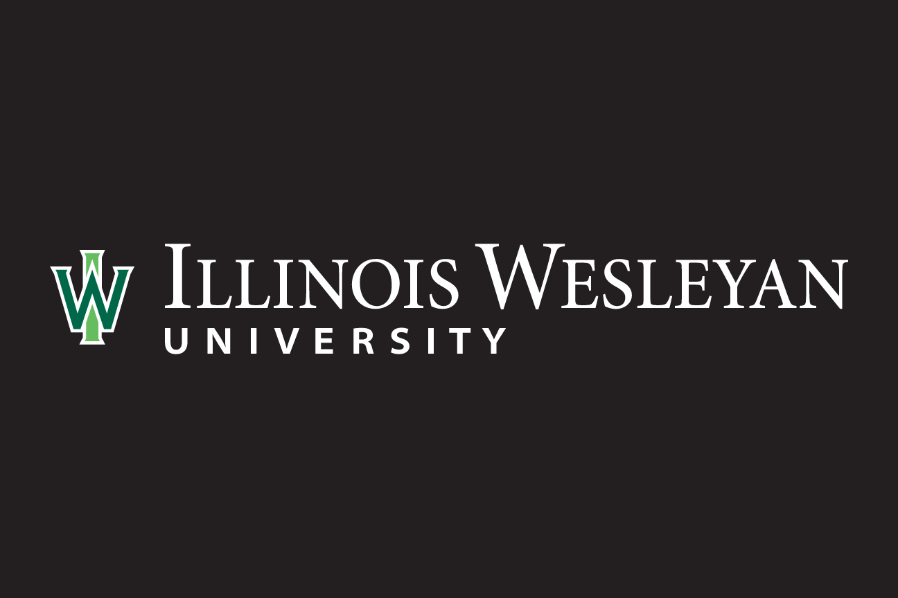 University signature mark (horizontal), white on green background variant, cell 80