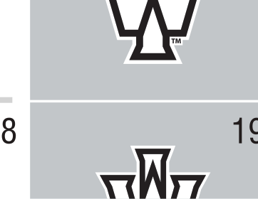 'W' lettermark with Titans text, black and white variant, cell 19