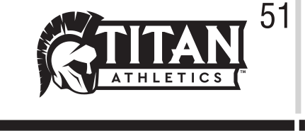 Titan Athletics sport mark, black and white variant, cell 51