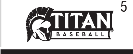Titan Baseball sport mark, black and white variant, cell 52