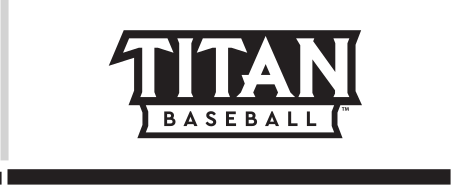 Titan Baseball sport mark, black and white variant, cell 54