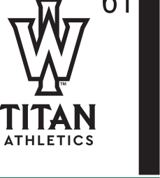 'W' Titan Athletics sport mark, black and white variant, cell 61