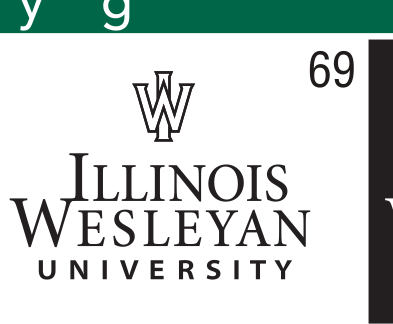 University signature mark, black and white variant, cell 69