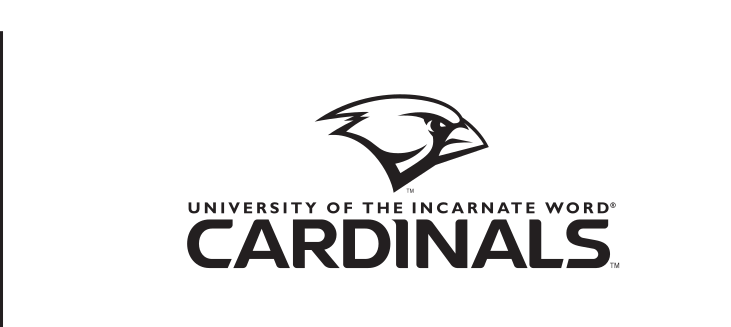 UIW Cardinals wordmark, black outline variant, cell 10
