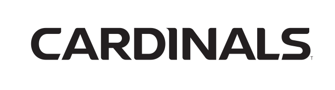 Cardinals wordmark, black on white variant, cell 37