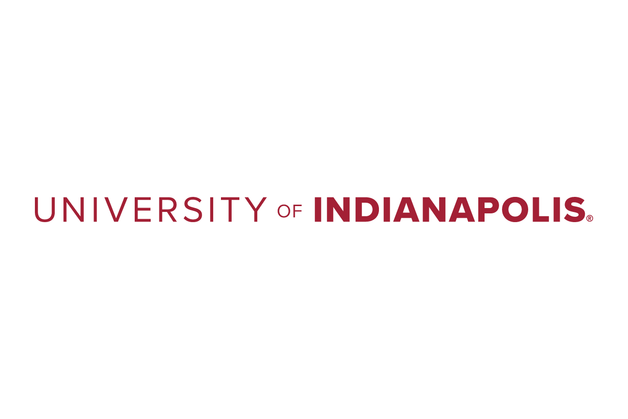 University of Indianapolis horizontal wordmark, red variant, cell 20