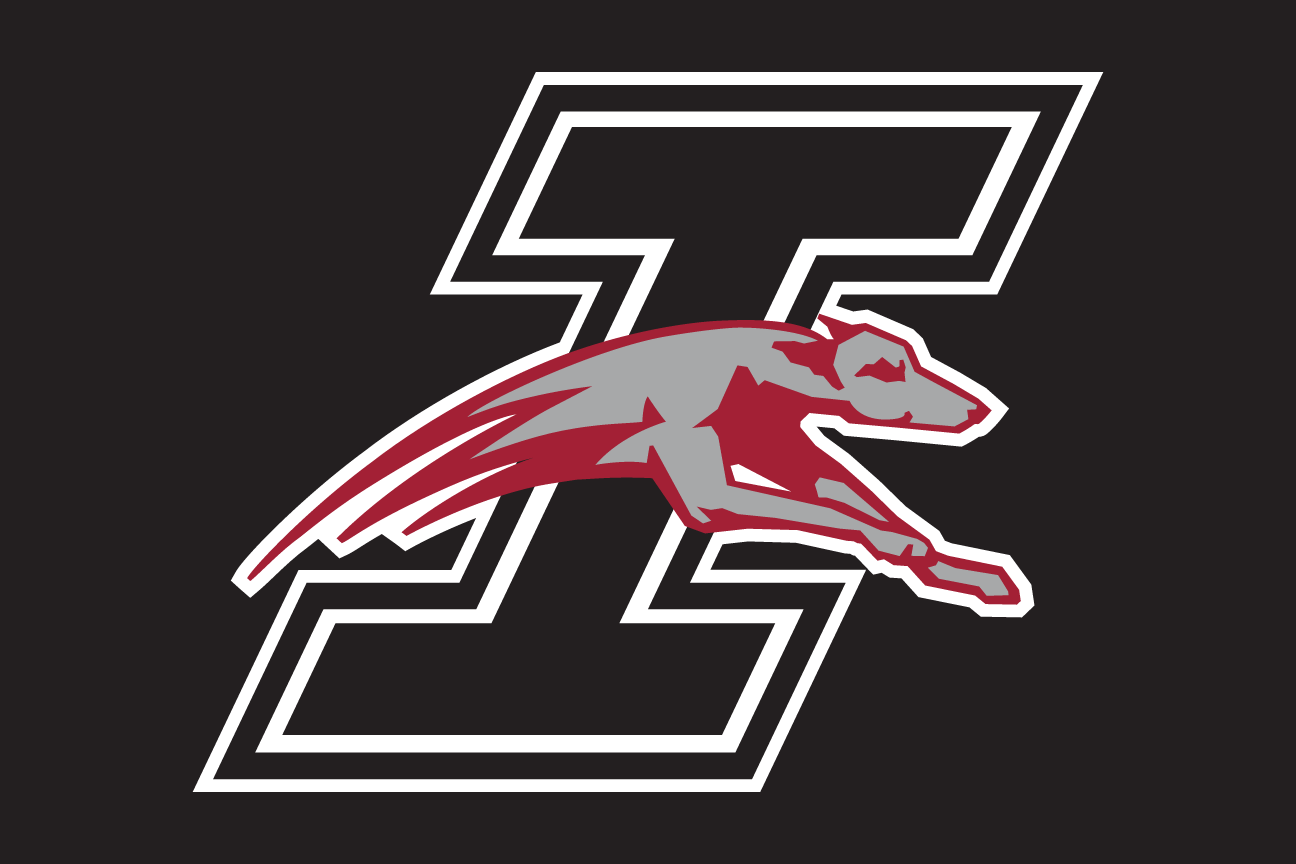 'I' lettermark with Greyhound, color on black variant, cell 33