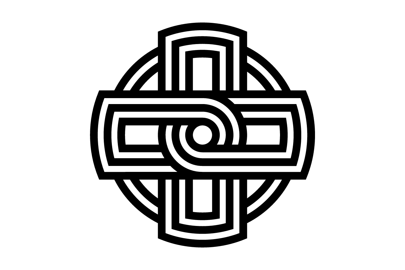 university icon, black on white variant, cell 27