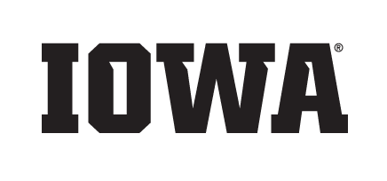 IOWA wordmark, black variant, cell 3