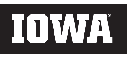 IOWA wordmark, white variant, cell 5