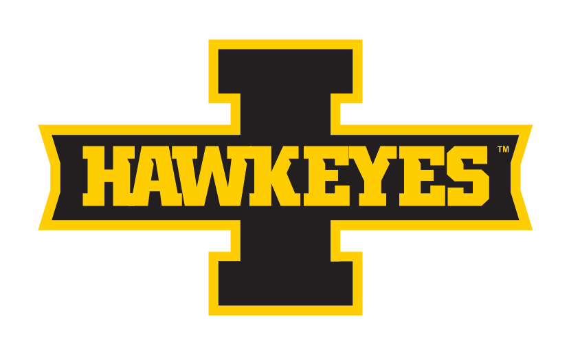 Iowa Hawkeyes logo, black and gold variant, cell 1