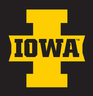 Iowa logo, color on black variant, cell 6