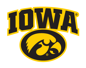 Iowa wordmark with Tigerhawk, color variant, cell 13