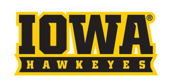 Iowa Hawkeyes wordmark, color horizontal variant, cell 25