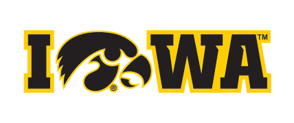Iowa Tigerhawk Wordmark, Yellow/Black variant, cell 21