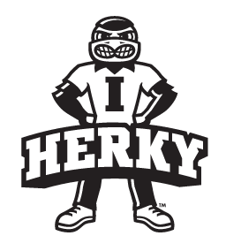 Herky Mascot, full body, black and white variant, cell 3