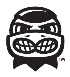 Herky Mascot, head only, black and white variant, cell 15