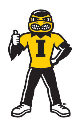 Herky Mascot, standing thumbs up, color variant, cell 21