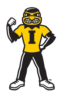 Herky Mascot, flexing, color variant, cell 25