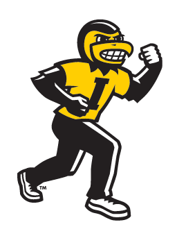Herky Mascot, running, color variant, cell 29