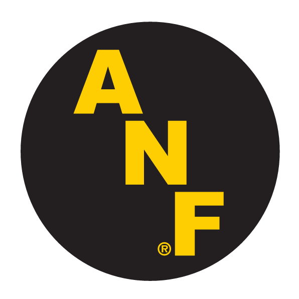 ANF circle logo, black circle with yellow text variant, cell 2