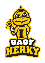 Baby Herky, yellow and black outline variant, cell 9