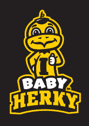 Baby Herky, full color outline on dark variant, cell 14
