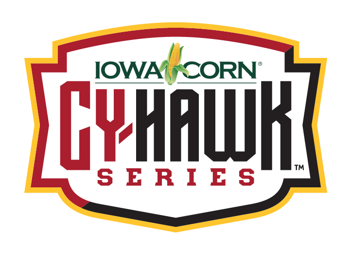 Iowa Corn Cy-Hawk Series logo, full color variant, cell 1