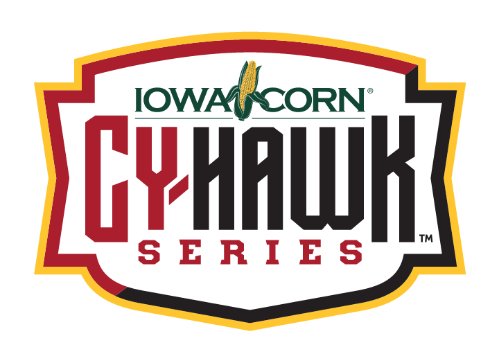 Iowa Corn Cy-Hawk Series logo, full color variant, cell 2