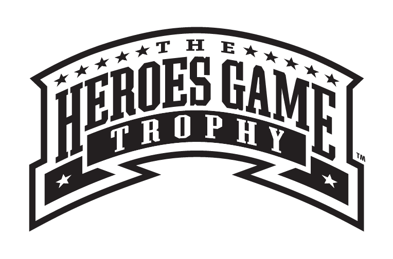Heroes Game Trophy wordmark, black and white variant, cell 6
