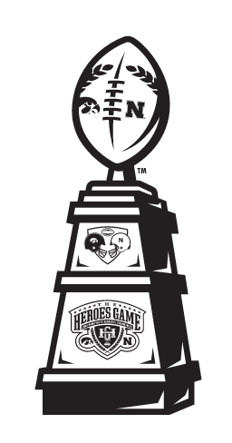 Heroes Game Trophy icon, black and white variant, cell 8