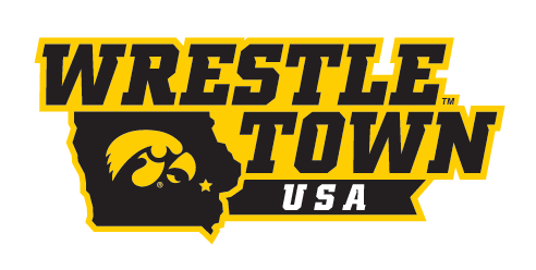 Wrestle Town USA logo, full color, horizontal variant, cell 9
