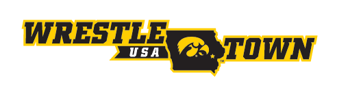 Wrestle Town USA logo, full color, horizontal compact alternate variant, cell 17