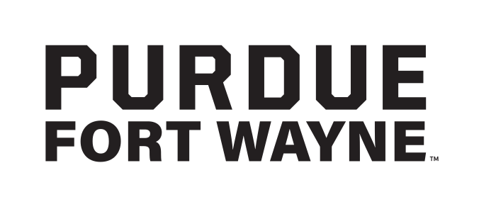 Purdue Fort Wayne wordmark, solid black variant, cell 31