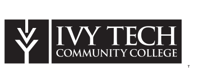 Ivy Tech Community College logo, horizontal black variant, cell 5