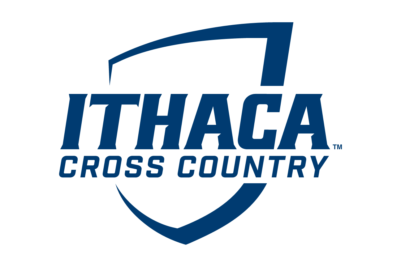 Ithaca College Cross Country logo, navy/white variant, cell 70