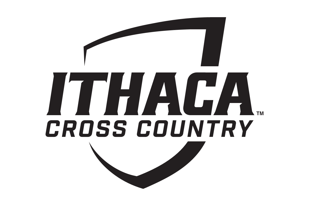 Ithaca College Cross Country logo, black variant, cell 73