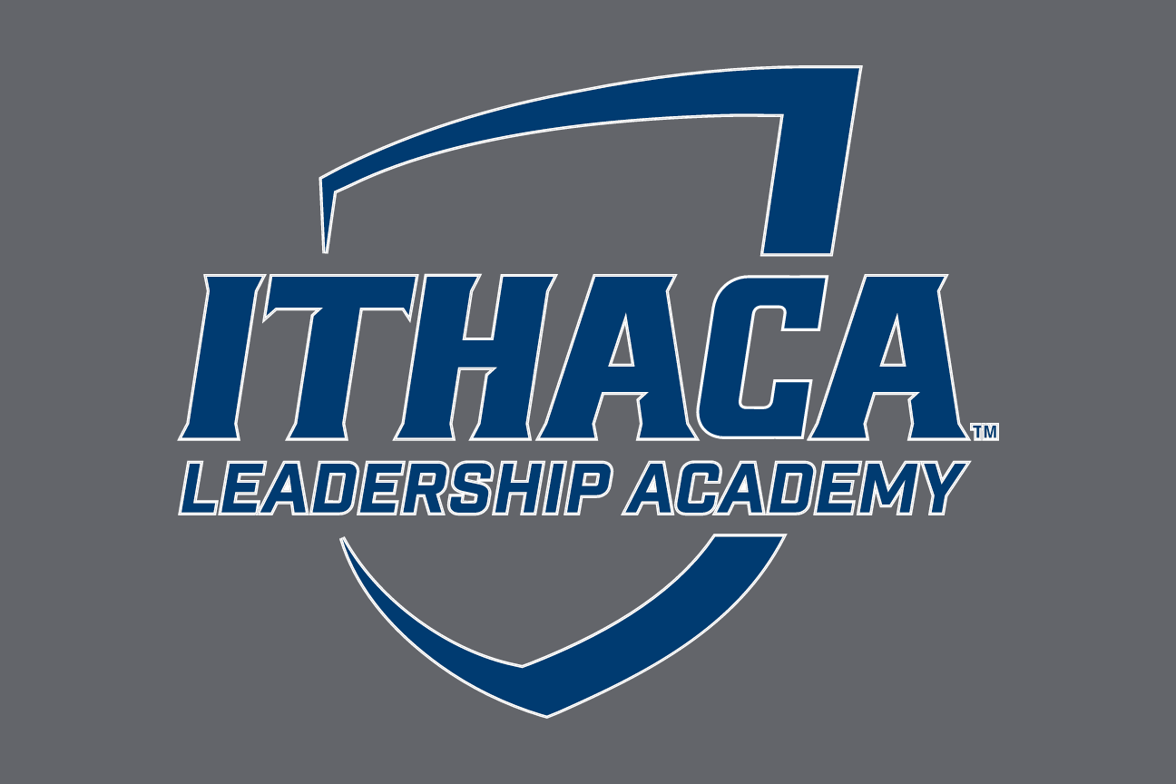 Ithaca College Leadership Academy, navy/blue on grey variant, cell 102