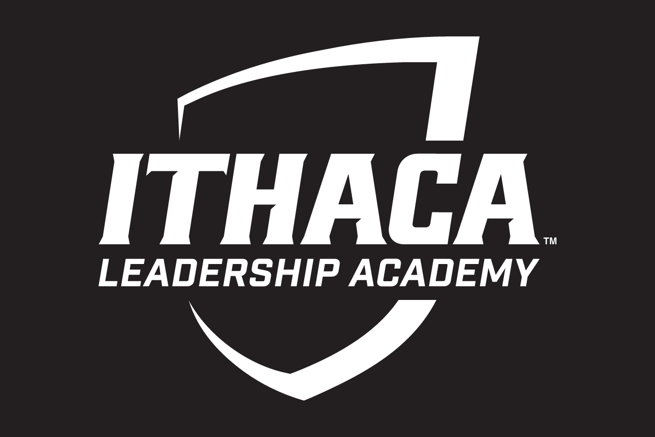Ithaca College Leadership Academy, white on black variant, cell 104