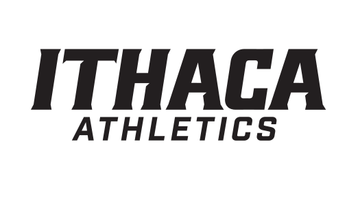 Ithaca Athletics wordmark, black on white variant, cell 32