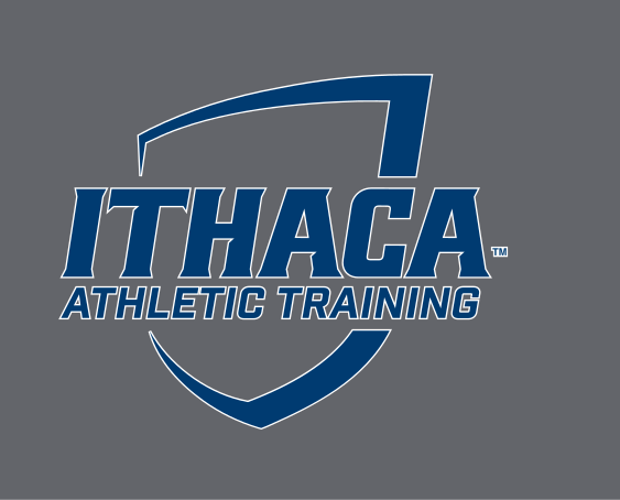 Ithaca Athletic Training, blue/white on grey variant, cell 52