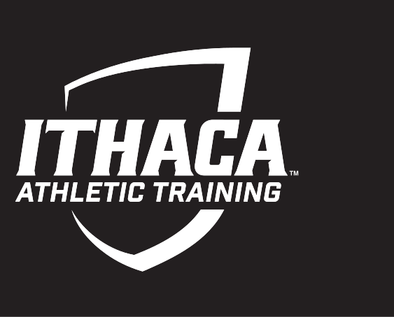 Ithaca Athletic Training, white on black variant, cell 54