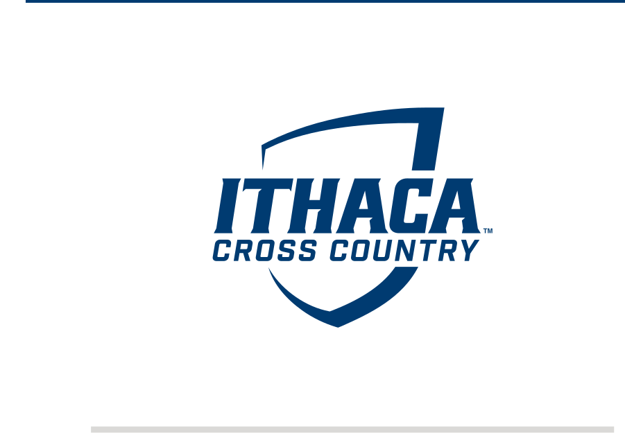 Ithaca College Cross Country logo, navy/white variant, cell 70