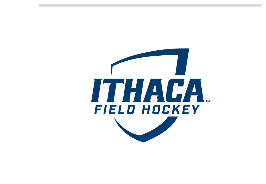 Ithaca College Field Hockey logo, navy/white variant, cell 75