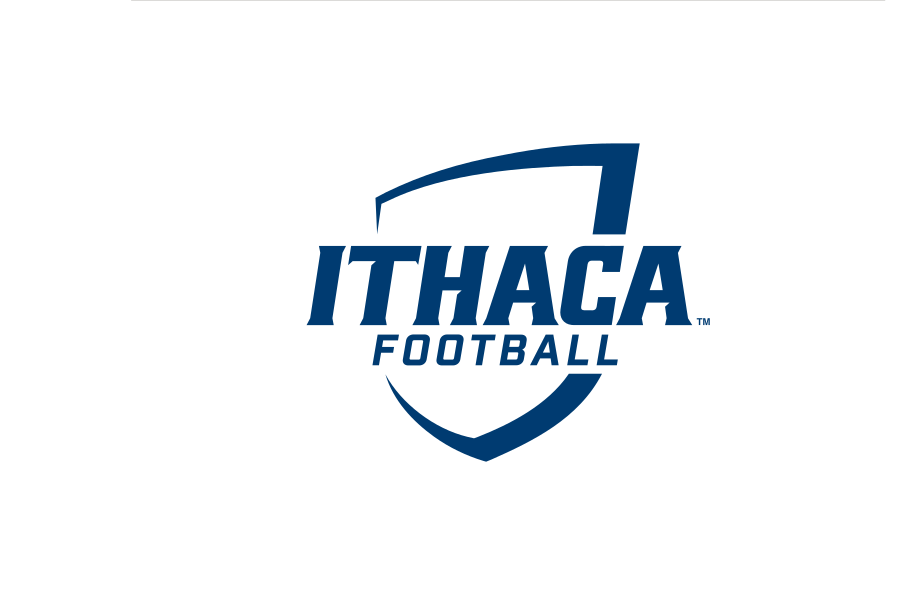 Ithaca College Football logo, navy/white variant, cell 80