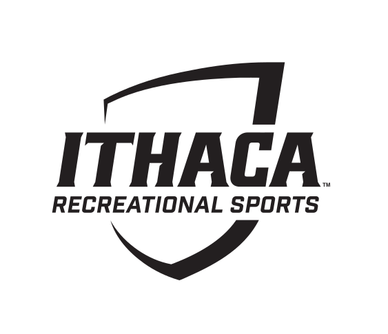 Ithaca College Recreational Sports, black on white variant, cell 108