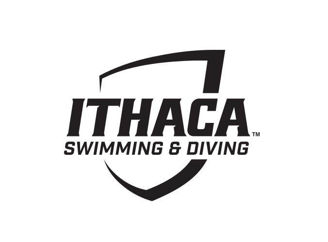 Ithaca shield with Swimming & Diving, black on white variant, cell 143