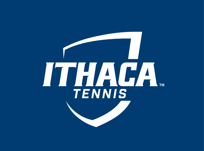 Ithaca shield with Tennis, white on navy variant, cell 146