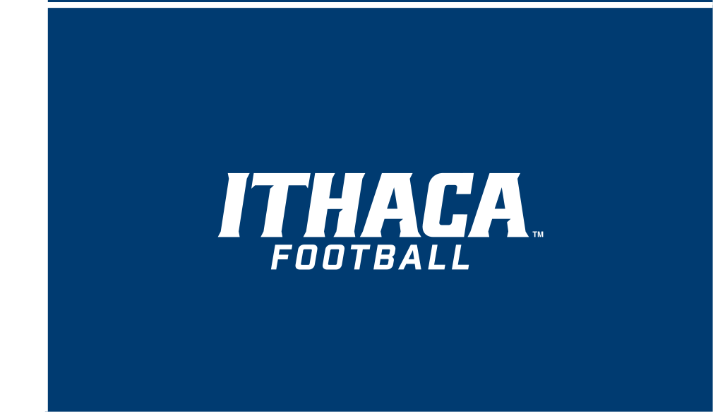 Ithaca Football, white on blue variant, cell 196