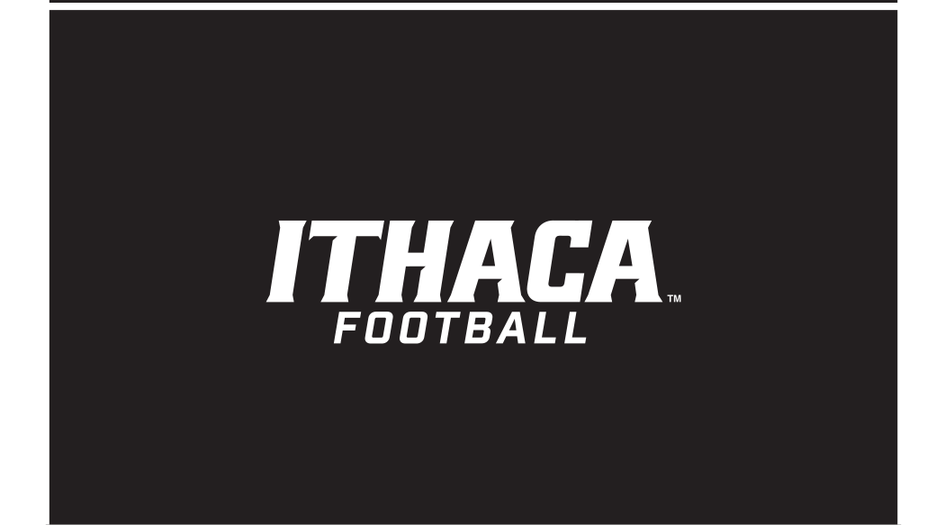 Ithaca Football, white on black variant, cell 199